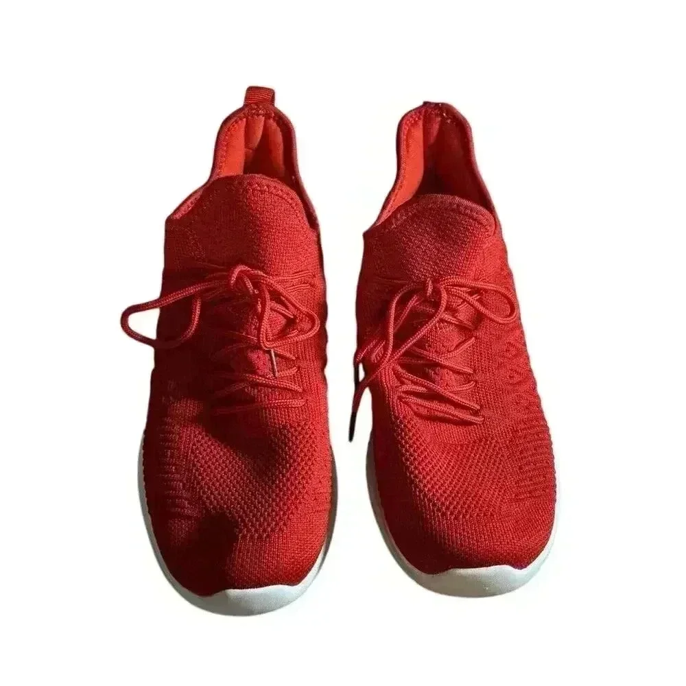 Women’s Slip On Walking Athletic Gym Workout Lightweight Sneaker 9.5 EU 41 Red